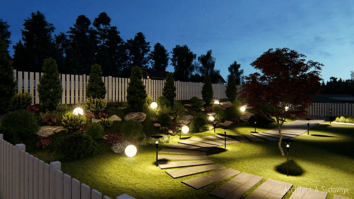 Освещение участка