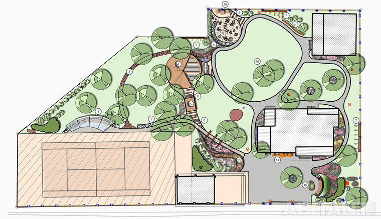 План ландшафтных работ