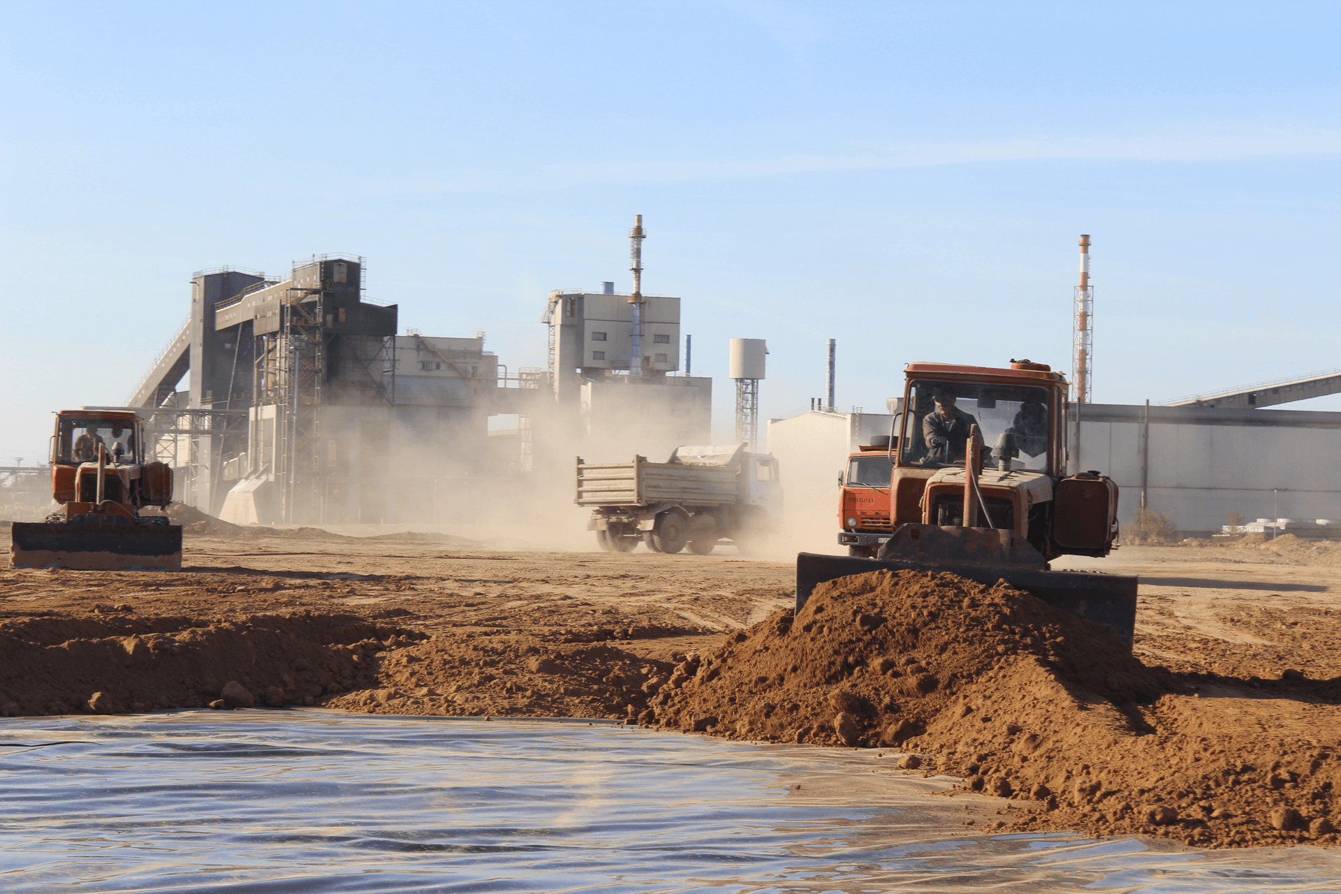 Техника на службе восстановительных работ